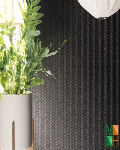 Giấy dán tường Nhật Bản màu đen hiện đại P012_02_6466