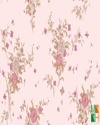 Giấy dán tường họa tiết leo màu hồng 88126-2